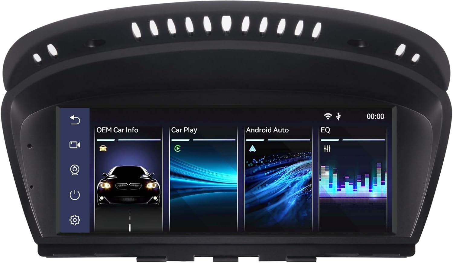 Fast Boot Linux Car Stereo Compatible with BMW 3/5 Series E60 E61 E90 E91 E92 (2008-2013) CIC iDrive Upgrade Bluetooth/Wireless CarPlay/Android Auto | Retains OEM Controls