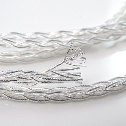 GAGACOCC DIY 4.5m (15feet) 4 Pin XLR Male to Female Balanced Audio 8 cores 5N PCOCC Silver Plated Upgrade Cable Audio Connection Headphone Extension Cable