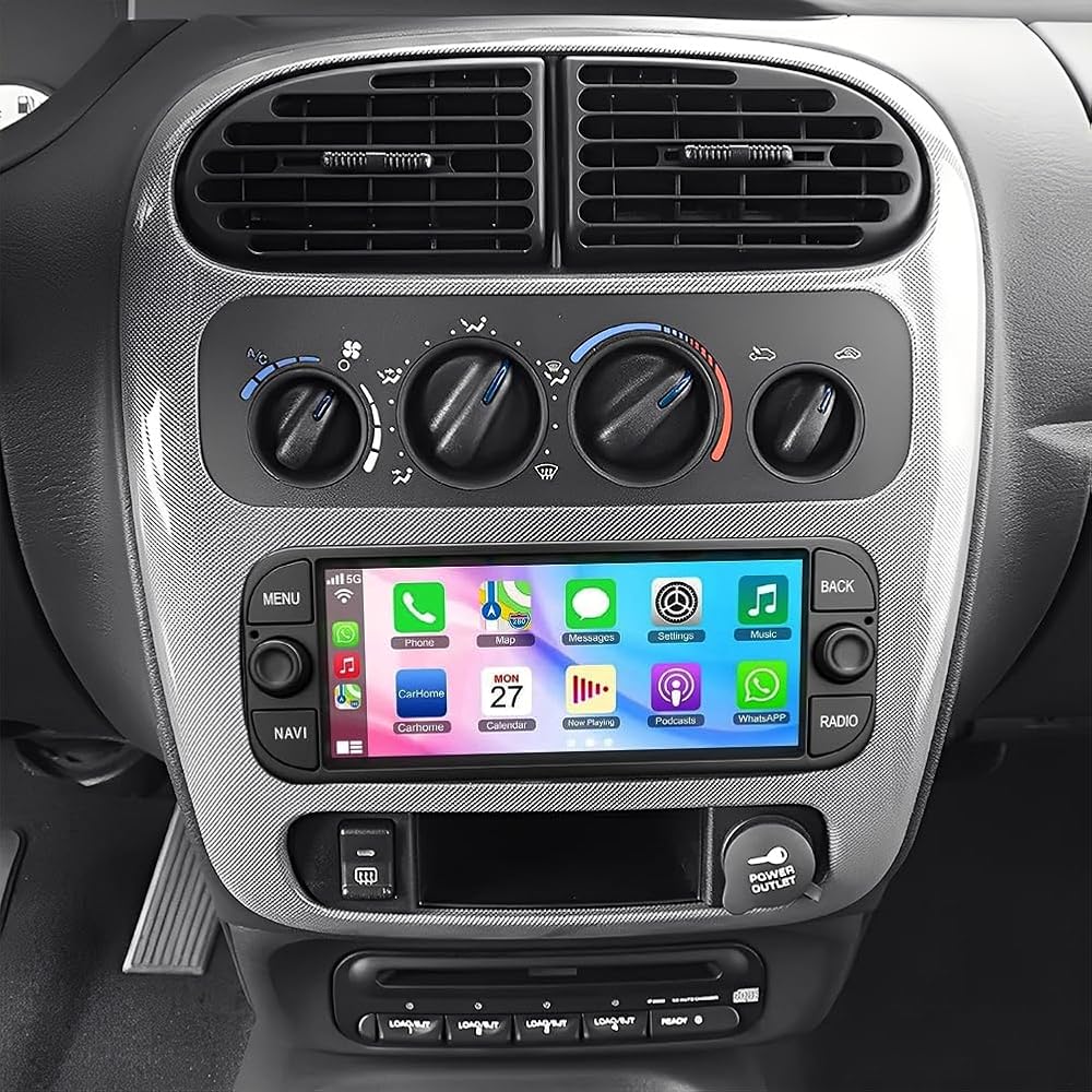 Double Din Car Stereo Radio for 2000-2005 Dodge Neon,Android 13 6.86 inch Touch Screen Head Unit Car Stereo w/Wireless Carplay Android Auto Support GPS Bluetooth WiFi FM RDS DSP Backup Camera