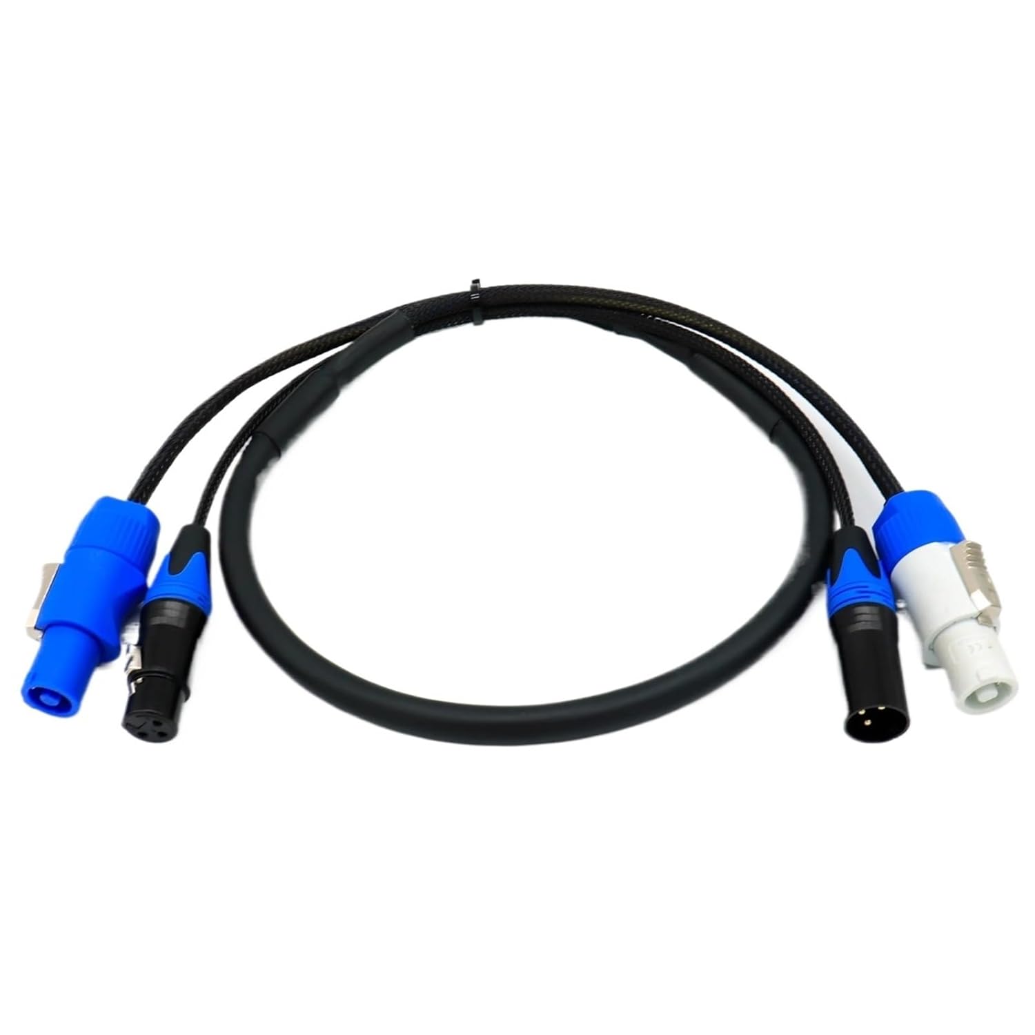 3 pin DMX and Power Combine XLR Powercon Combo Cable for Stage Lighting 1m 2m 3m 5m(5 Meters)