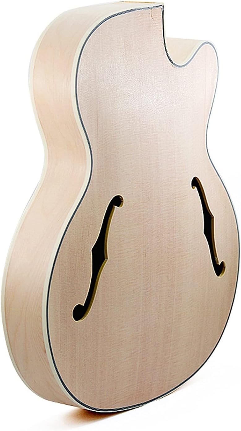 DIY Guitar Kits Jazz Guitar Body Sound Barrel Maple Wood Back Spruce Panel Composite Splint