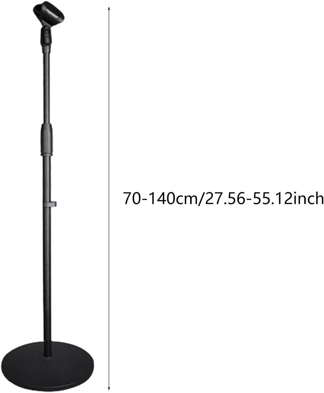 Generic Microphone Stand Floor Mic Holder Professional 70 to 140 cm Easy to Install Mic Arm Support Mic Mount Holder for Studio Live