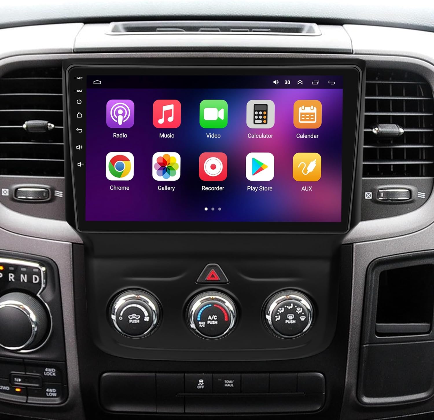 [4+64G] Car Stereo with Wireless Apple Carplay & Android Auto for Dodge RAM 1500 2500 3500 2013-2018(Only fit Manual AC) 9