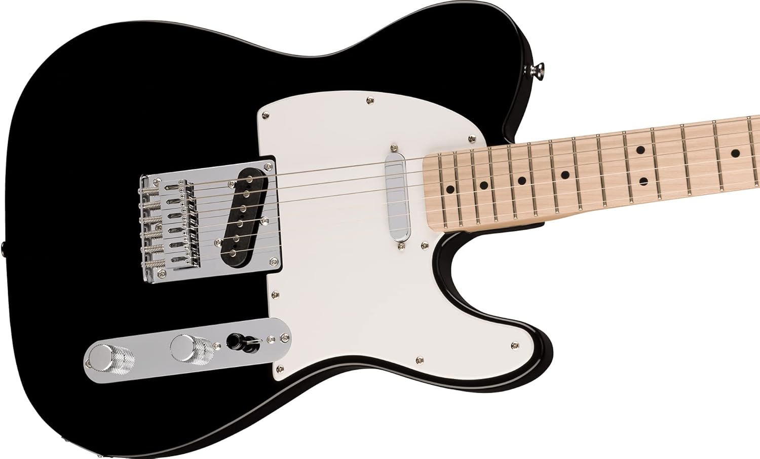 Fender Squier Sonic Telecaster - Black Bundle with Amp, Tuner, Strap, Cable, Picks, and Austin Bazaar Guitar DVD