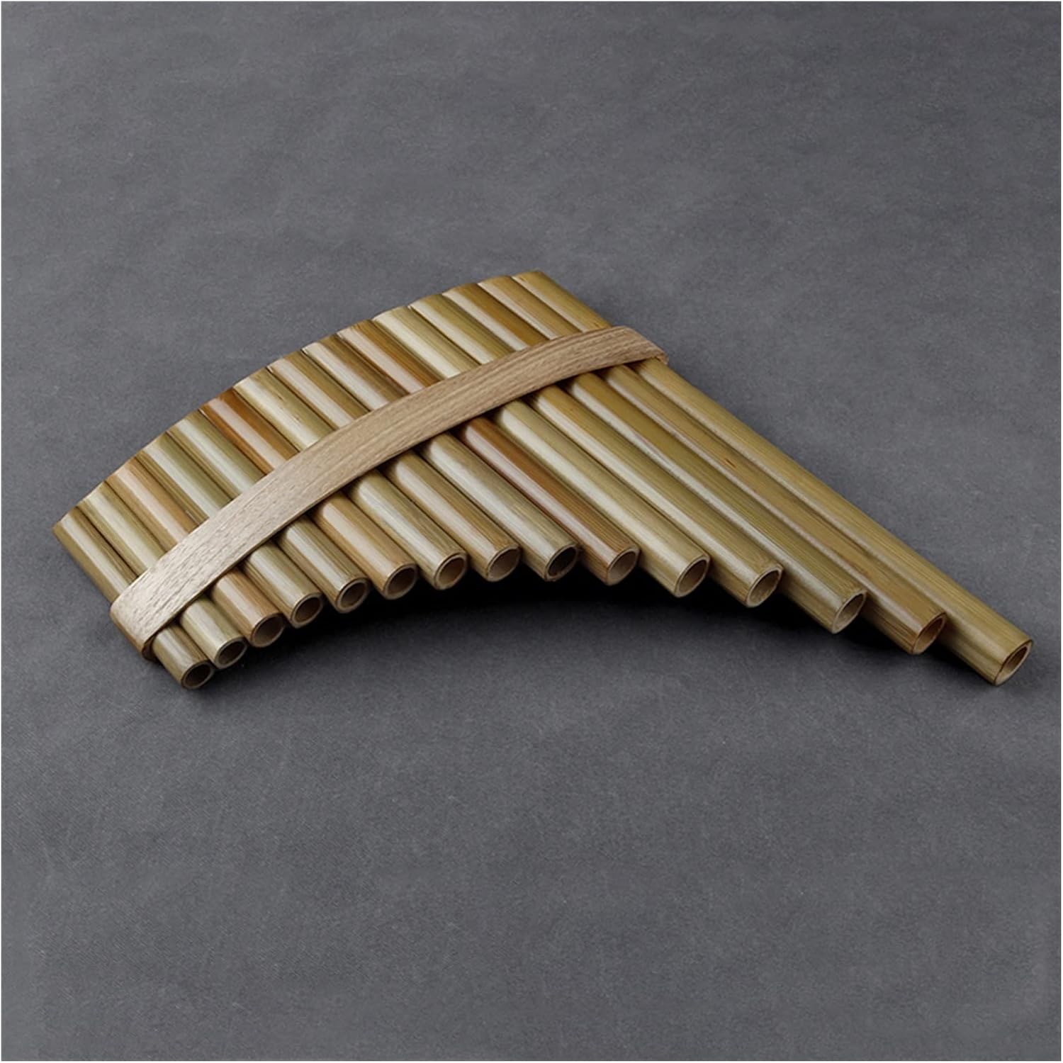 PanPipes Woodwind Instrument 15 Pipes G Key Pan Flute Pan Pipes Woodwind Instrument Bamboo Pan Flute (Color : Left-Hand)