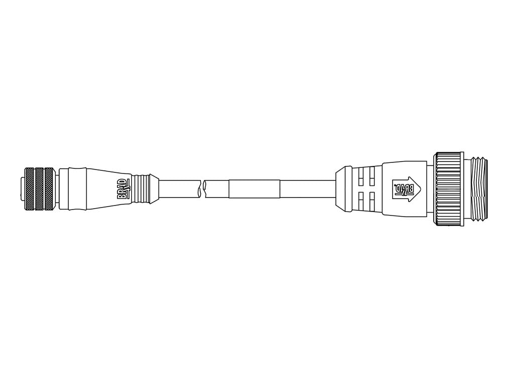 Woodhead/Molex, 1200662064-M010, Cables MIC 8P FEM to MC 4P Male EXT THD 1M (1 Item/s)