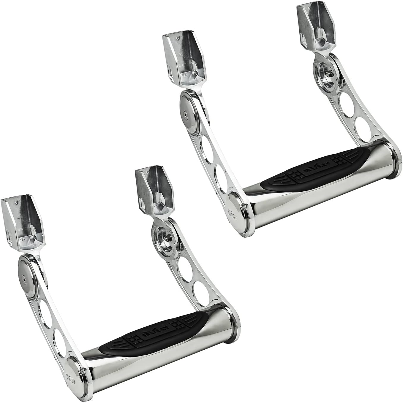 Bully AS-500 Polished Stainless Steel Universal Fit Truck Adjustable Side Step Set of 2 for Trucks from Chevy (Chevrolet), Ford, Toyota, GMC, Dodge RAM, Jeep