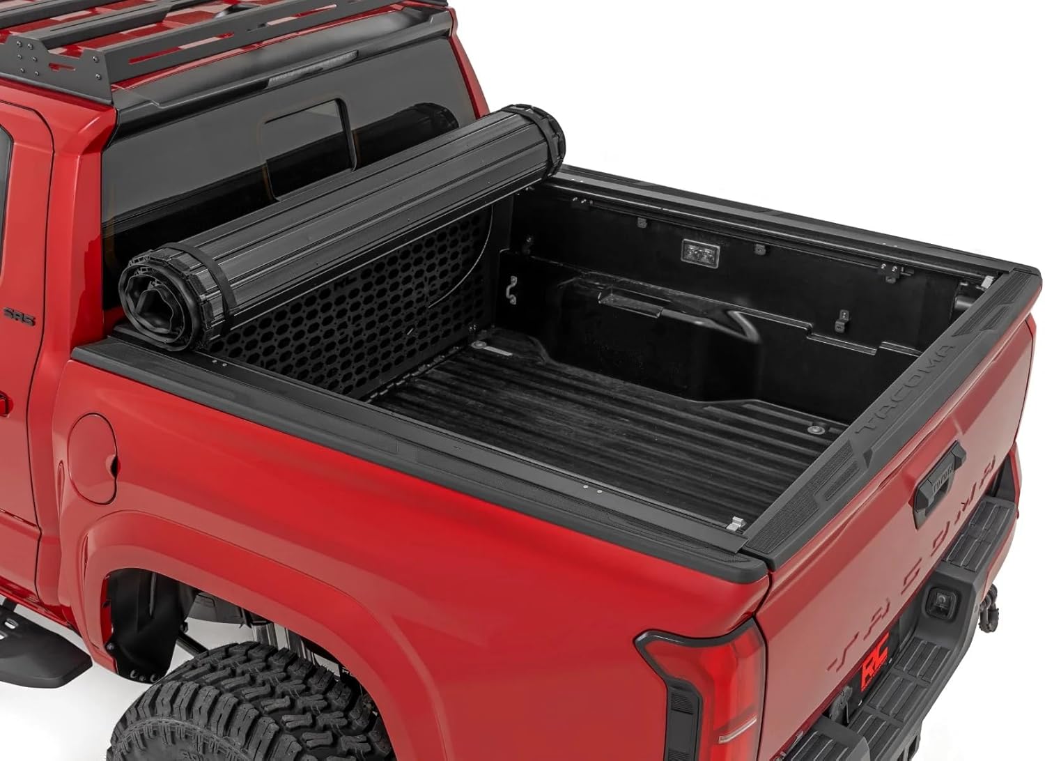 Rough Country Hard Roll-Up Tonneau Cover for Toyota Tacoma (2024-2026) - Aluminum Truck Bed Cover, Fits 5' Bed (60