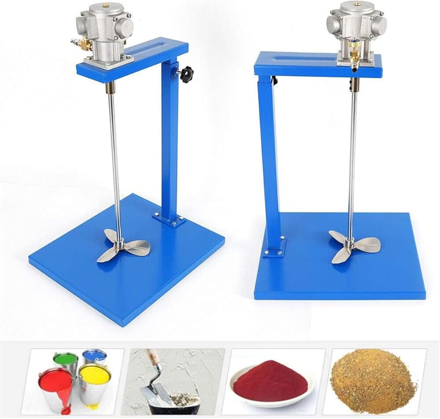 Automatic Pneumatic Paint Mixer Machine, 5 Gallon 20L Air Agitator Blender Stirrer, Lifting Platform Paint Coating Mixer Paint Stirring Machine Bracket