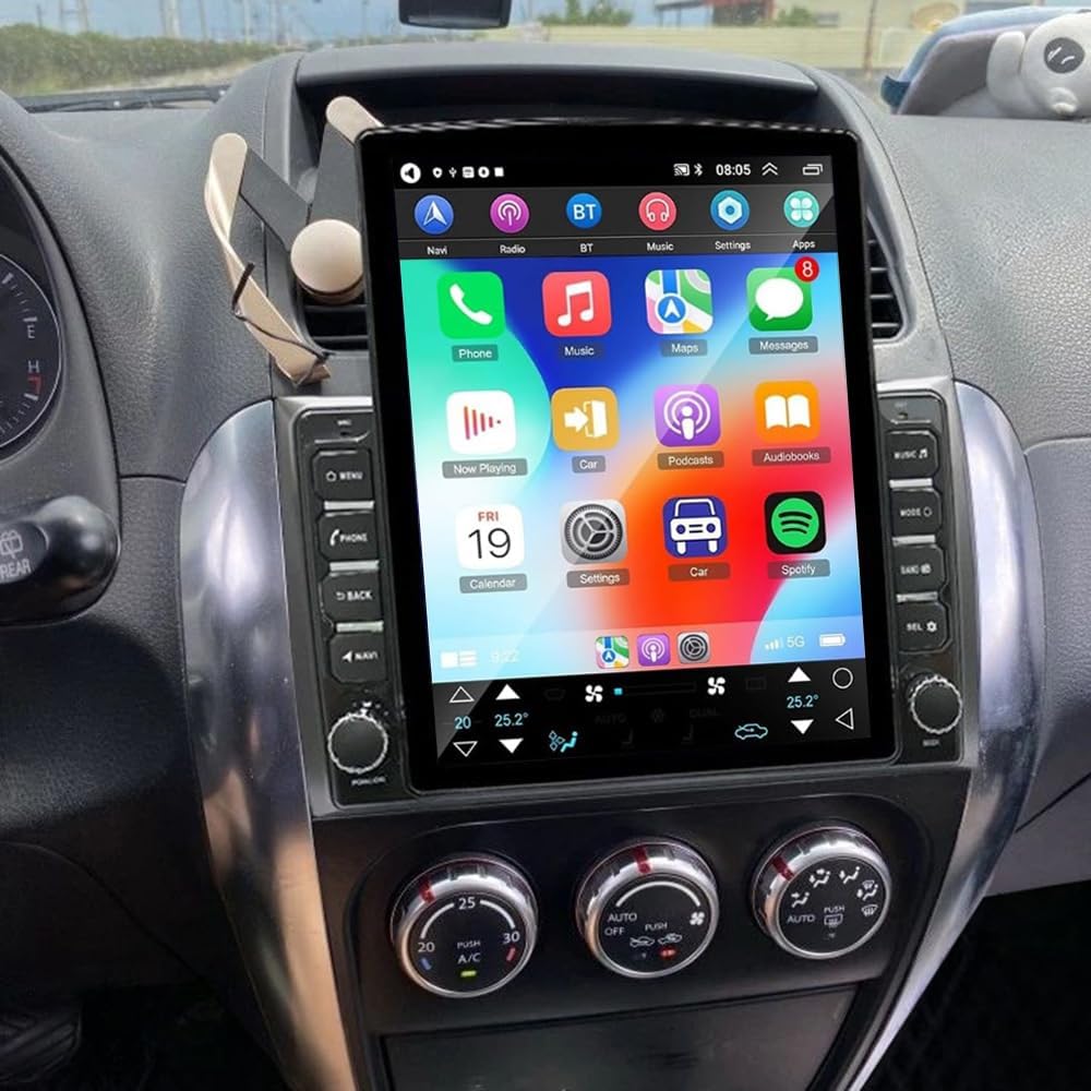 2+64G Android 14 Car Stereo for Suzuki SX4 2006-2013 Head Unit, 9.7 inch Touchscreen Radio Upgrade for Suzuki SX4 Radio with Wireless Carplay Android Auto Bluetooth WiFi FM SWC AHD Backup Camera