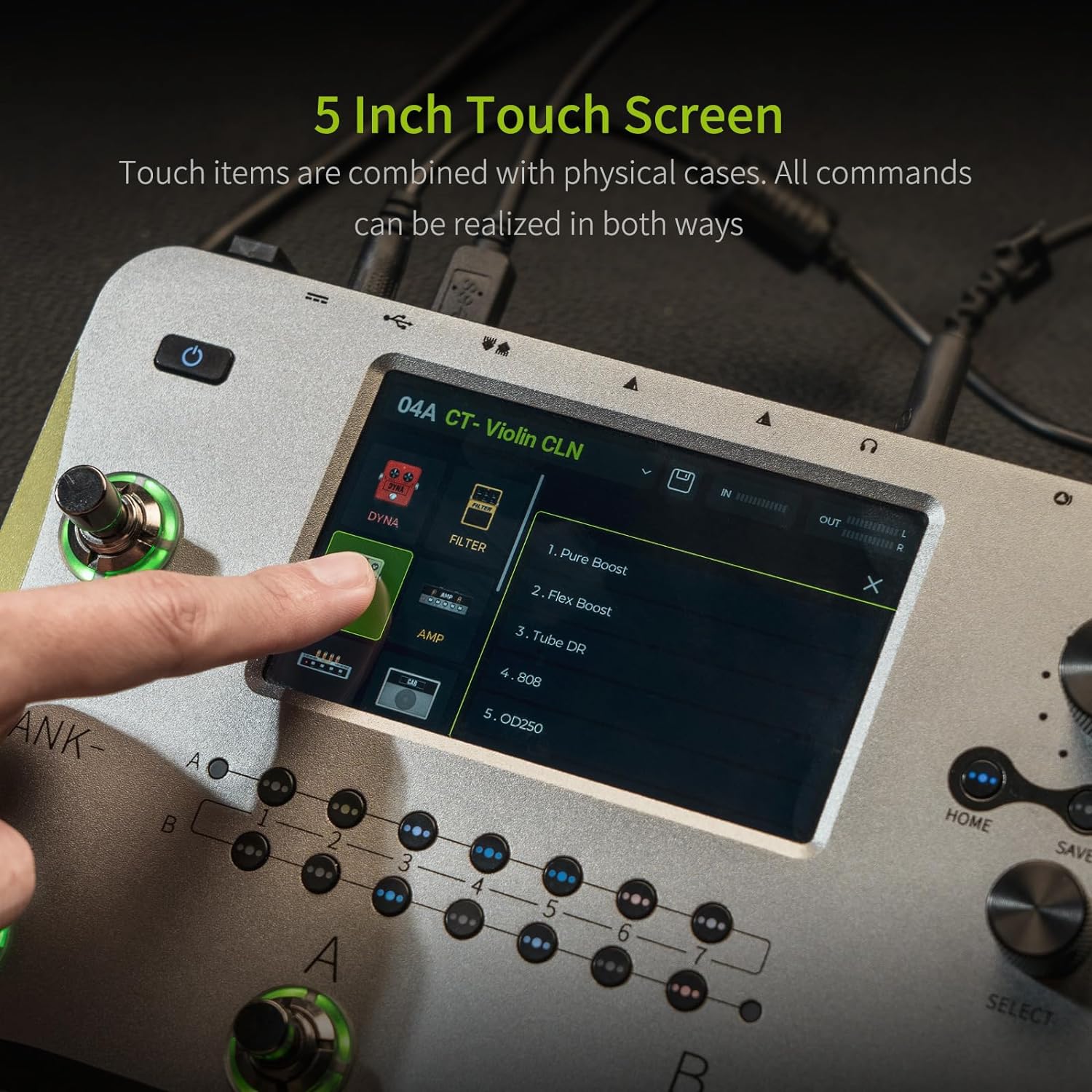 MOOER GE1000 Guitar Multieffects Pedal Processor WIth 5