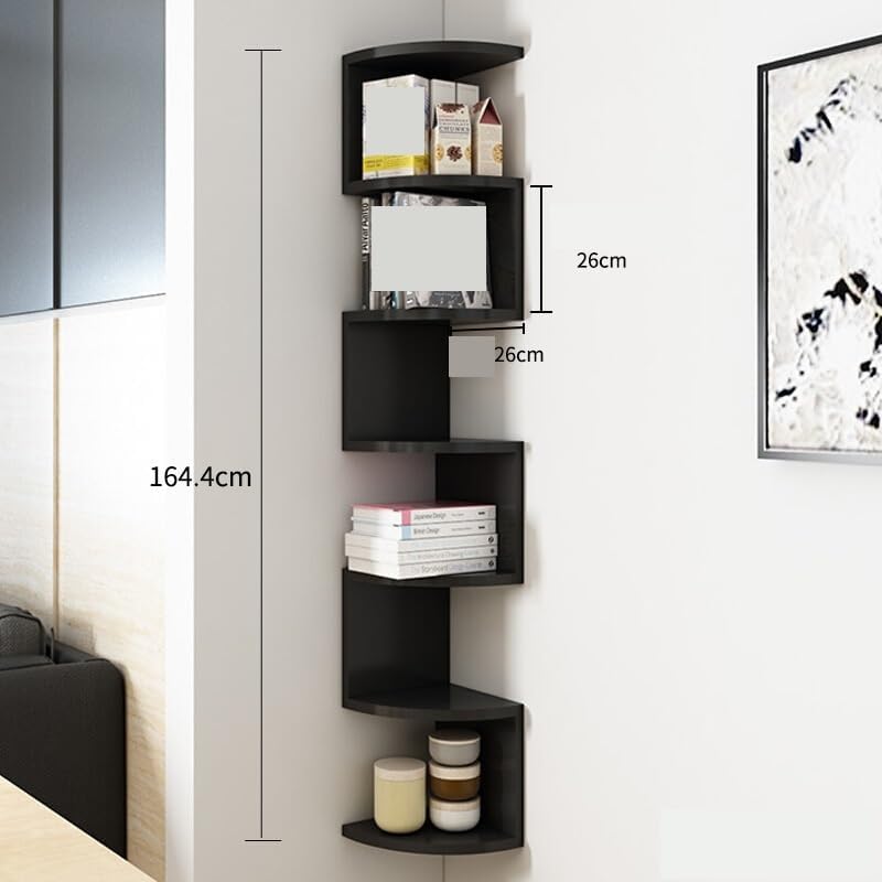Corner Shelf for Home 7-Tier Corner Shelf Wall Mount Floating Shelves Wall Corner Shelves for Bedroom Living Room Bathroom Kitchen Office Corner Shelves Display Shelf(Color:C)