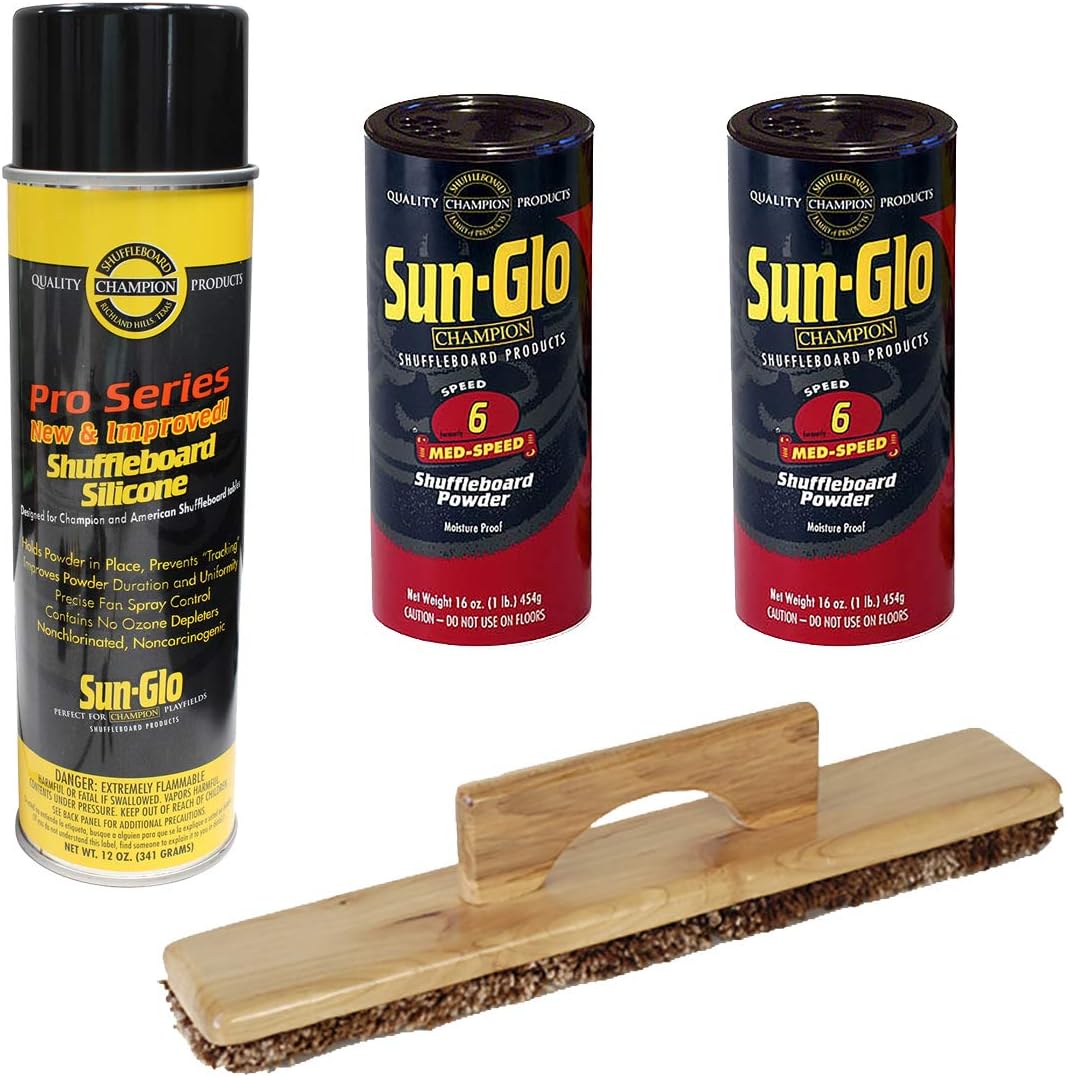 Sun-Glo 2 Cans #6 Med-Speed Wax, Sweep, Silicone Spray