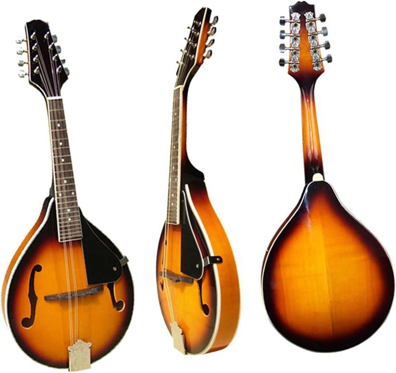 Handmade Solid Wood Veneer Full Set Of Eight String Mandolin Instrument Beginner Mandolin String Instrument(2)