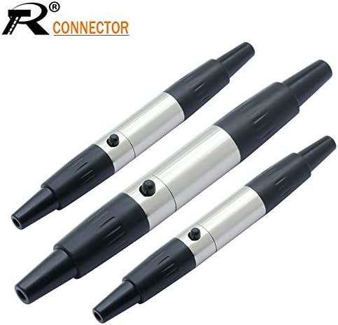 Davitu Electrical Equipments Supplies - 22sets Mini XLR 3 4 5 Pin Male + Female Plug XLR Audio Microphone Connector MIC for Cable Soldering Straight Adapter - (Color: 3PIN)