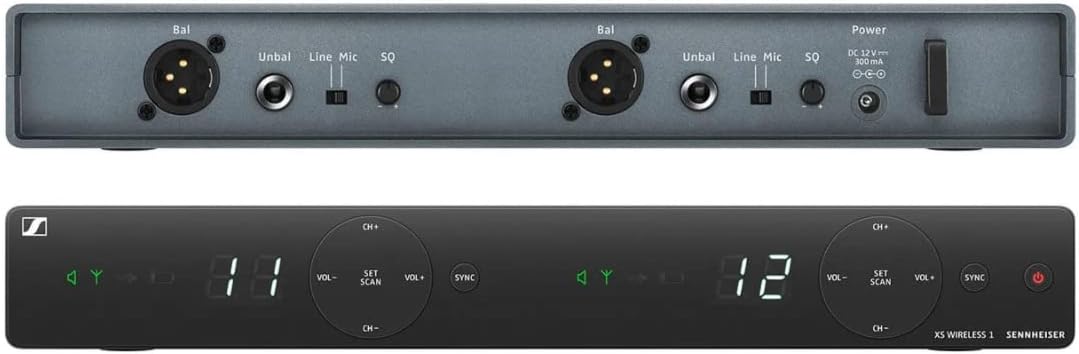 Sennheiser Pro Audio XSW 1-825 DUAL-A Channel Wireless Microphone System,Black