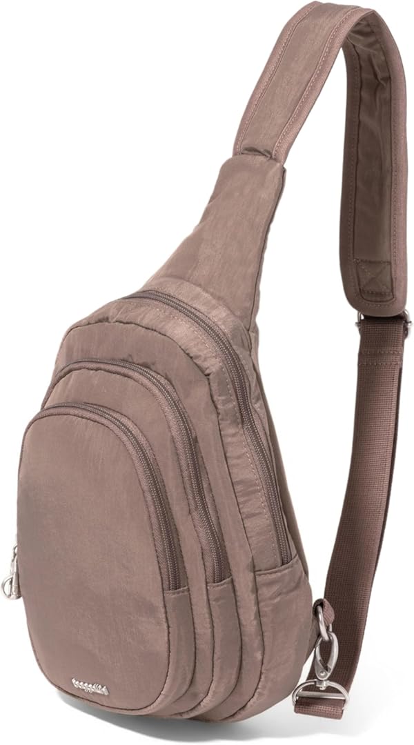 Baggallini Securtex® Anti-Theft Triple Zip Sling 8.6