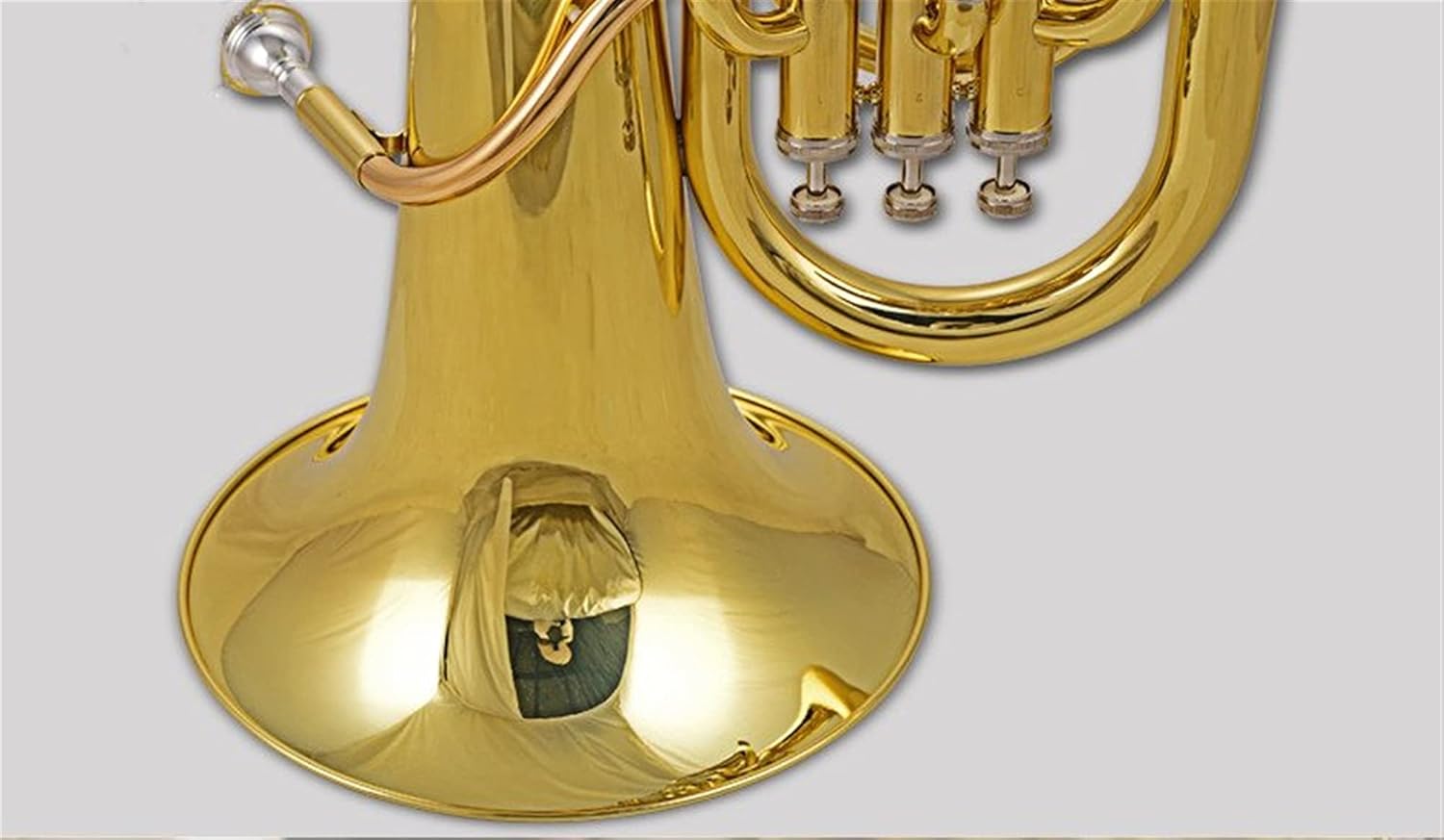 Brass Lacquered Gold Tone BB Euphonium Student Euphonium