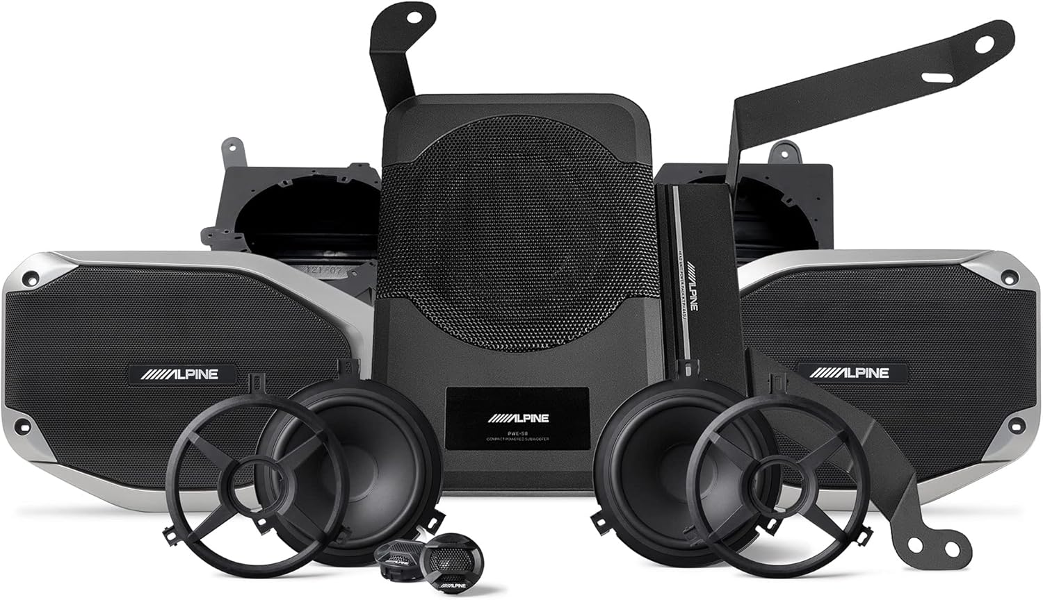 Alpine PSS-24WRA 300-Watt Complete System Upgrade Compatible with 2018-Up Jeep Wrangler Unlimited JL & 2020-Up Jeep Gladiator