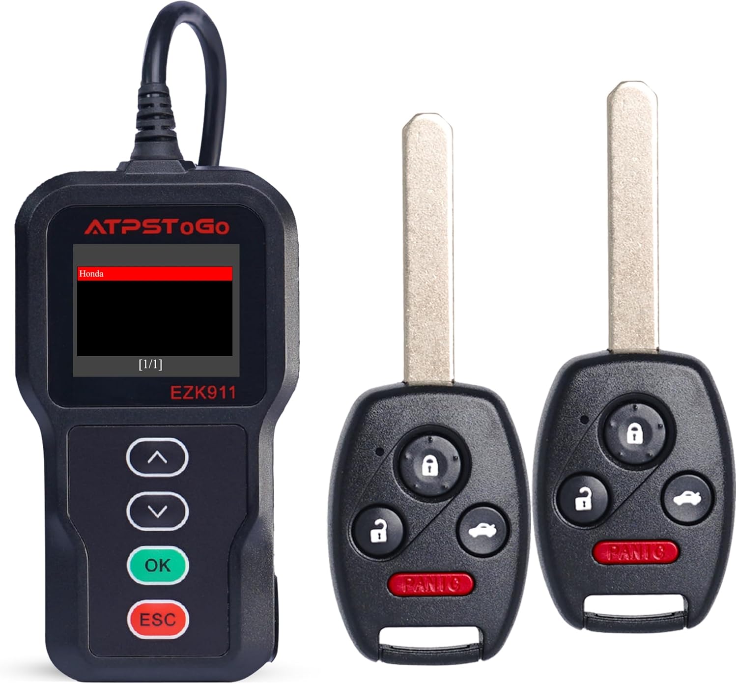 DIY Key Fob Replacement Compatible with Honda Civic, Acura Mdx 2006 2007 2008 2009 2010 2011 2012 Keyless Entry Remote Control Replace Kit FCC ID: N5F-S0084A,N5F-A05TAA 4 Button