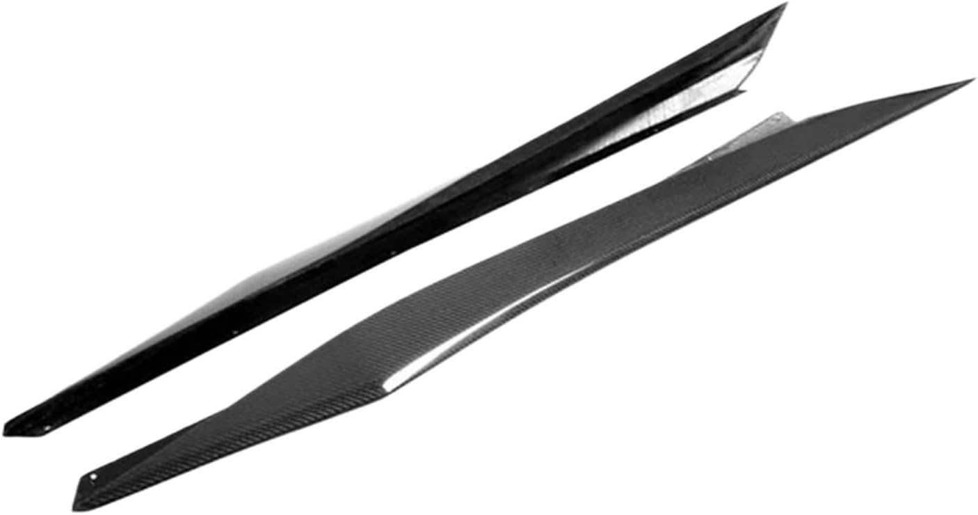 car Wide Body kit Side Skirts Extension Splitters Fender Carbon Look Glossy Black Compatible for Chevrolet Corvette C8 2 Door Z51 Stingray STG 3 2020-2024(Carbon Look)