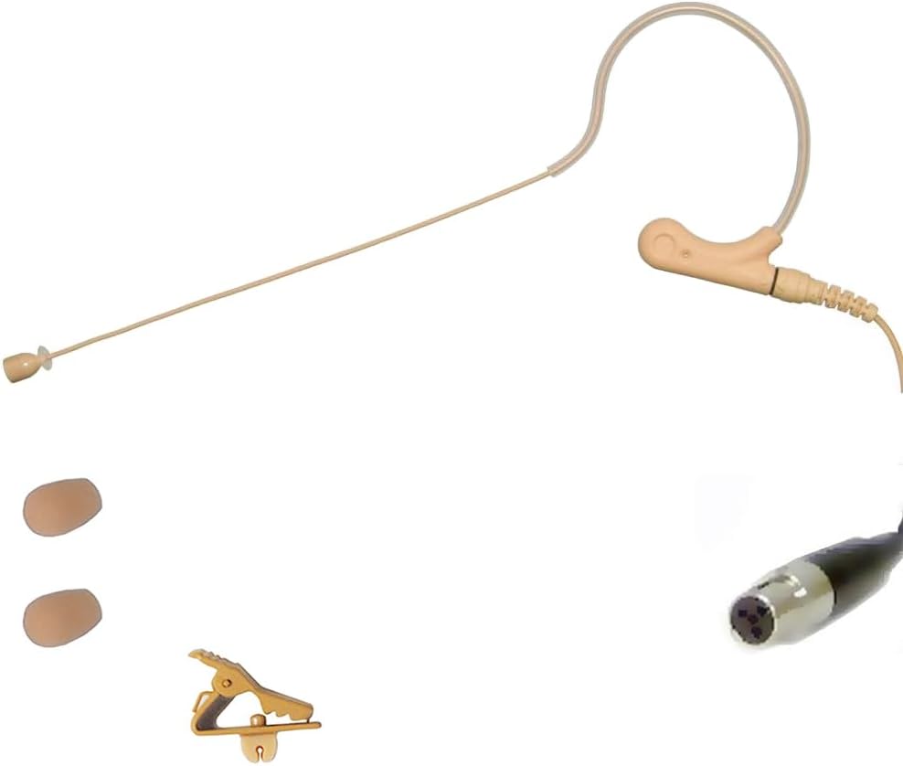 UVS70DR Earhook Headset Microphone with Bendable Boom (for Shure with Frame)