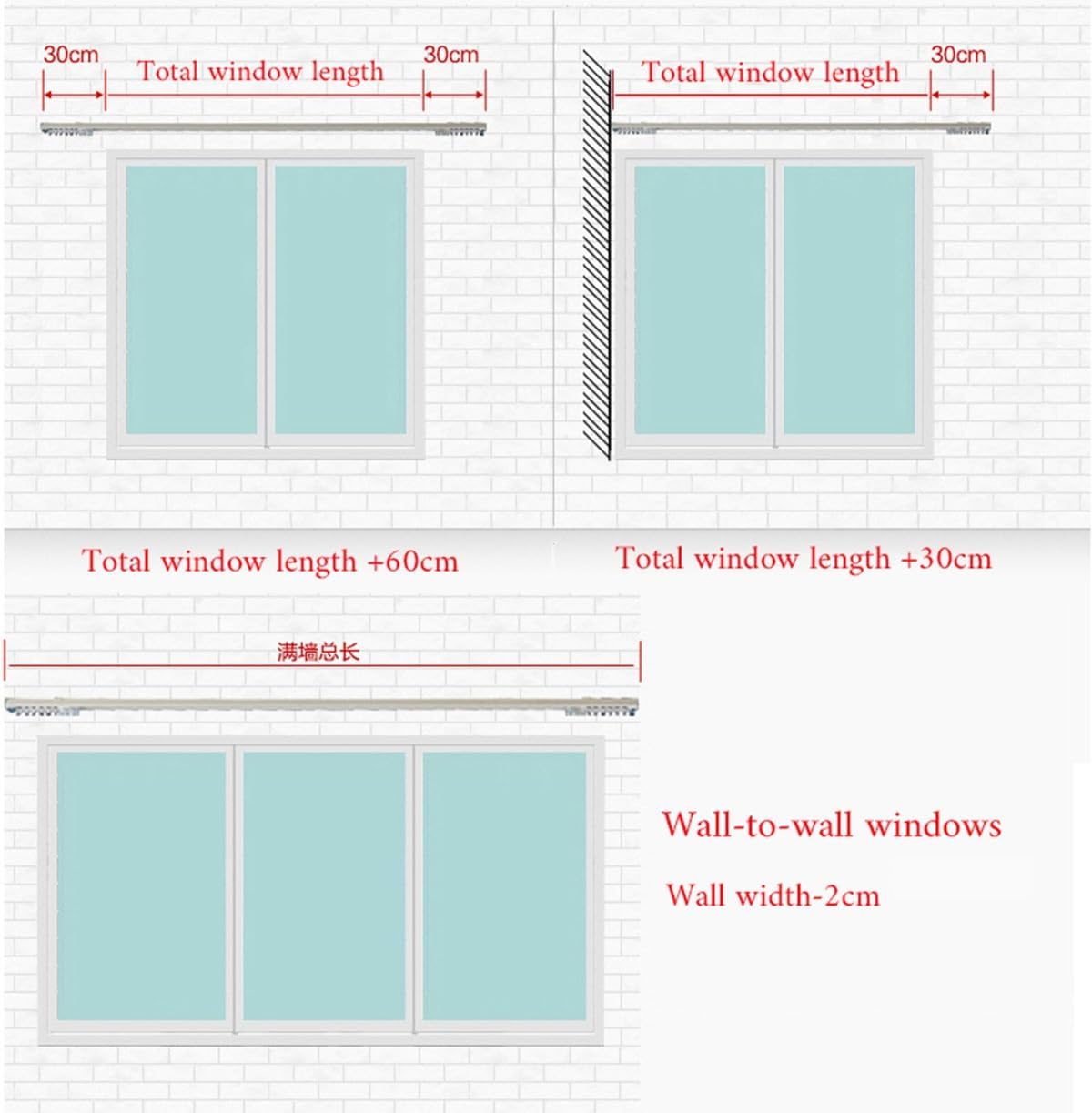 JEDAL Curtain Track Ceiling Track Wall Mount Curtain Rails System with Nano Rollers and 90 Degree Corner Bends Living Room Shower Room Curtain Tracks Set (Size : 15.1ft)