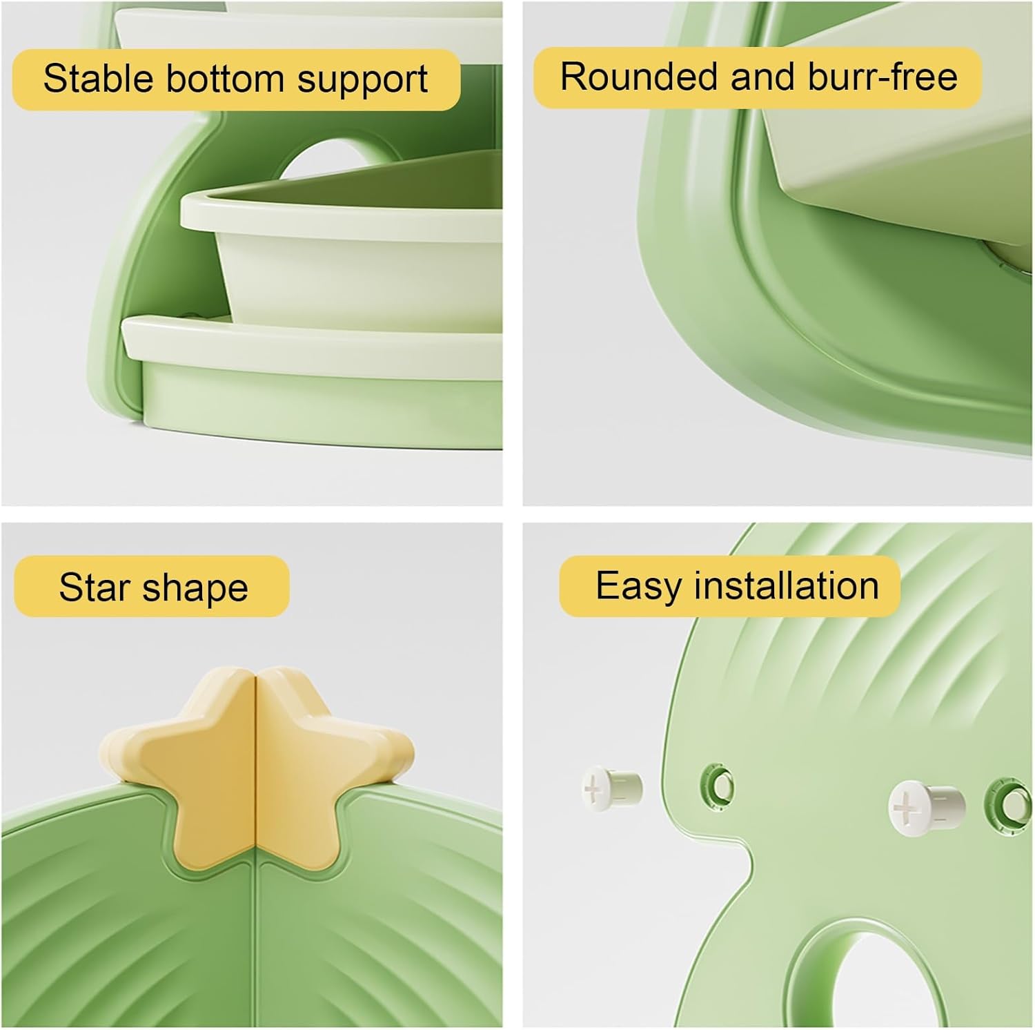 4 Tiers Corner Bookshelf, Modern Storage Display Book Shelf, Modern and Simple Bookcase, Floor-Standing Rack, for Bedroom, Living Room, Kitchen, Home Office(White)