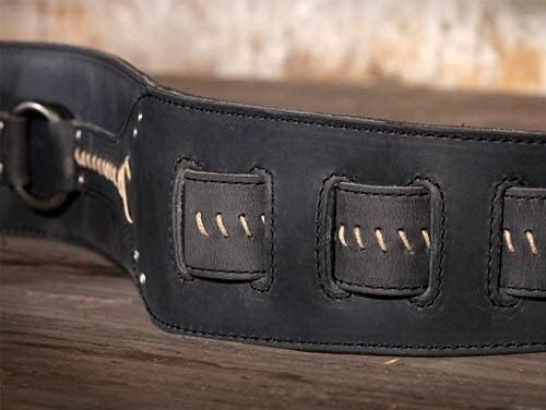 Anthology Gear Full Grain Leather Guitar Strap - For Electric and Bass Guitar No Quarter