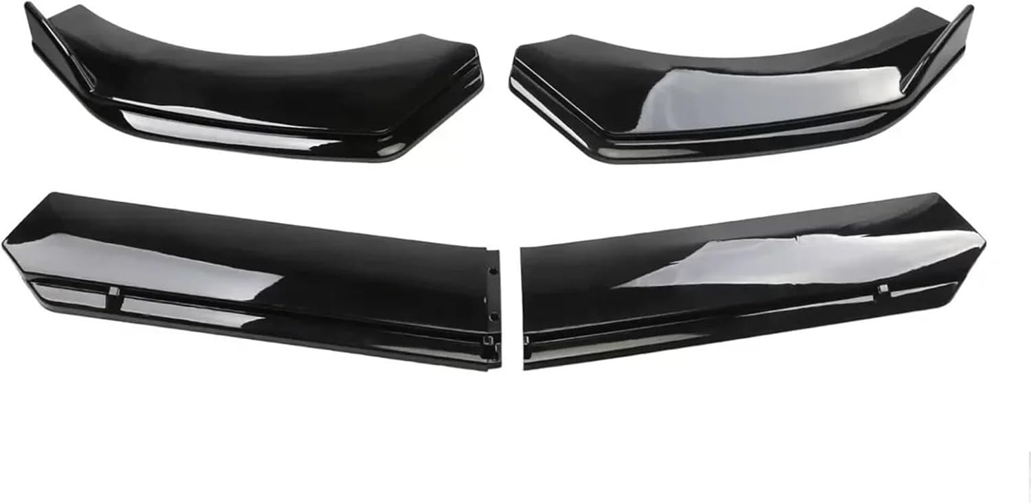 Car Front Bumper Chin Lip Spoilers Compatible for Chevy Camaro SS Z28 ZL1 RS Body Kits Splitter Skirt Diffuser Protection Guard Cover(Black Red)