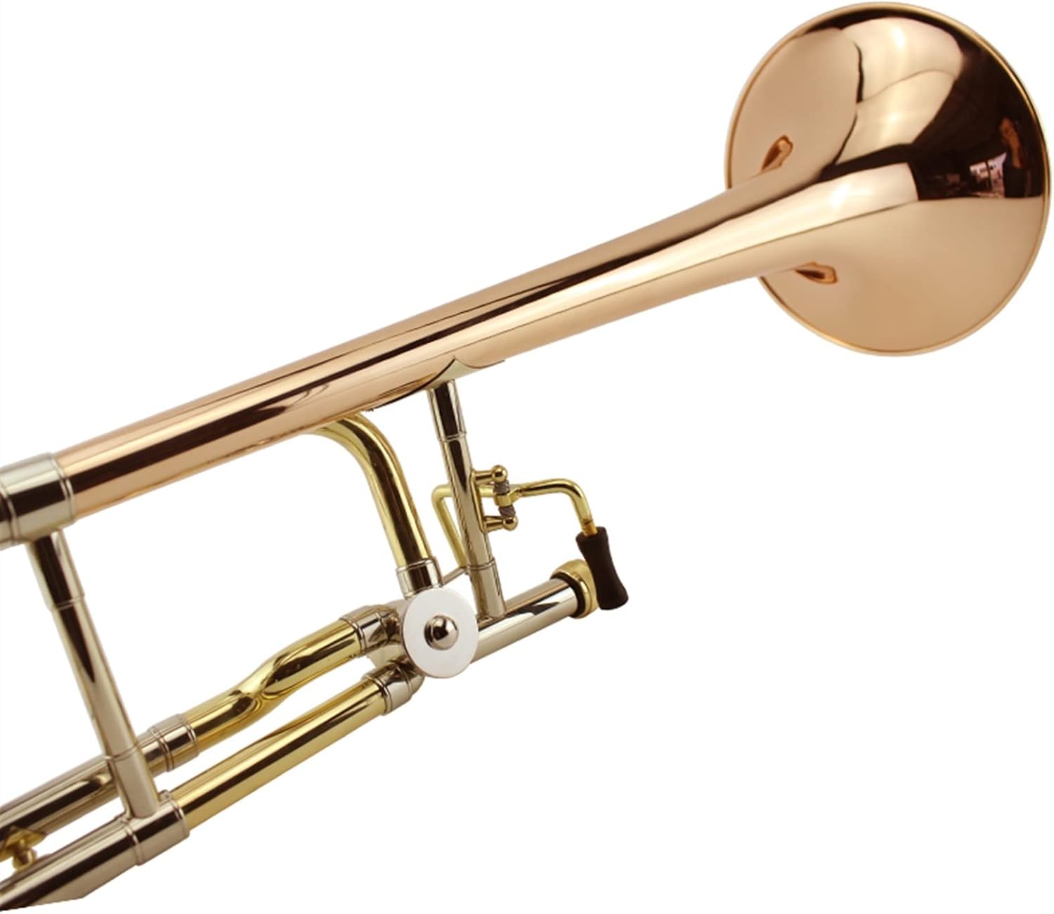 FLFL Student Trombone Phosphor Bronze Bell-Mouth Pull Tube for Tenor Trombone Musical Instrument with B/F Flat Pitch Change