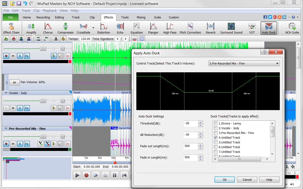 MixPad Multitrack Recording Software for Sound Mixing and Music Production [Download]