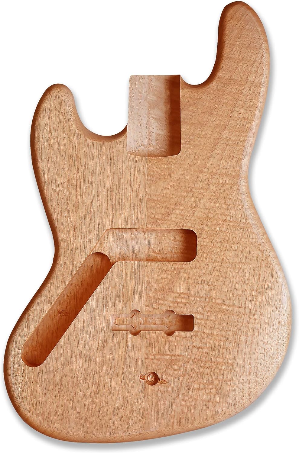 Bex Gears Left-handed Unfinished JB Bass Guitar Body, Okoume Wood Made Body