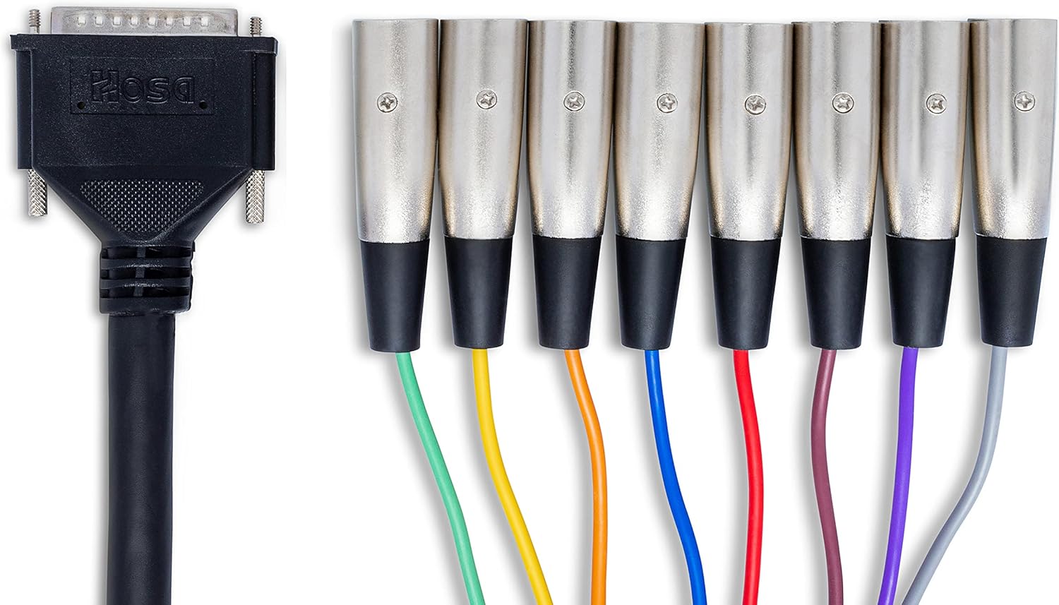 Hosa DTM-803 DB25 to XLR3M Balanced Snake, 9.8 Feet