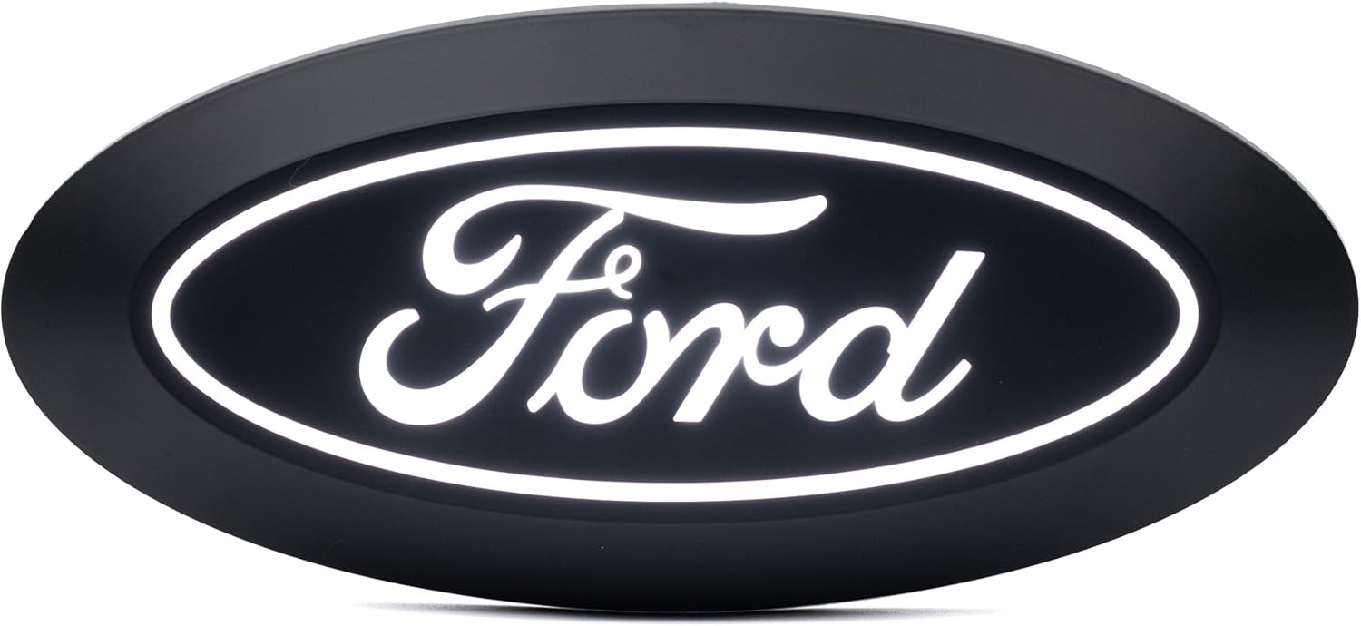 Putco 92603 2018-2023 Ford F-150 Front Illuminated LED Emblem - Fits 2021-2023 Models Without Camera and 2018-2020 Models Without Camera and Honeycomb Style Grille.