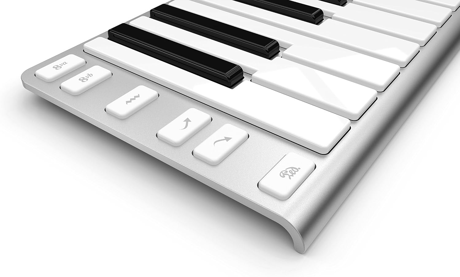 Xkey 25 USB MIDI Keyboard - Apple-Style Ultra-Thin Aluminum Frame, 25 Full-Size Velocity-Sensitive Keys, Polyphonic Aftertouch, Ultra-Low Latency, Simply Plug & Play on iPad, iPhone, Mac, PC