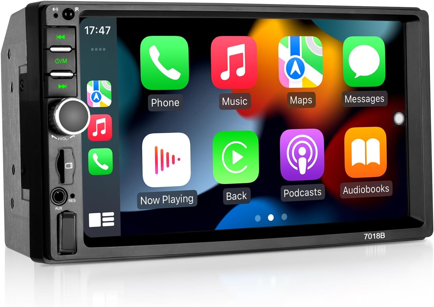 Double Din Car Stereo Wireless Apple CarPlay Wireless Android Auto, 7 Inch Touchscreen Double Din Radio with Mirror Link,Bluetooth, Backup Camera, SWC/FM/USB/AUX
