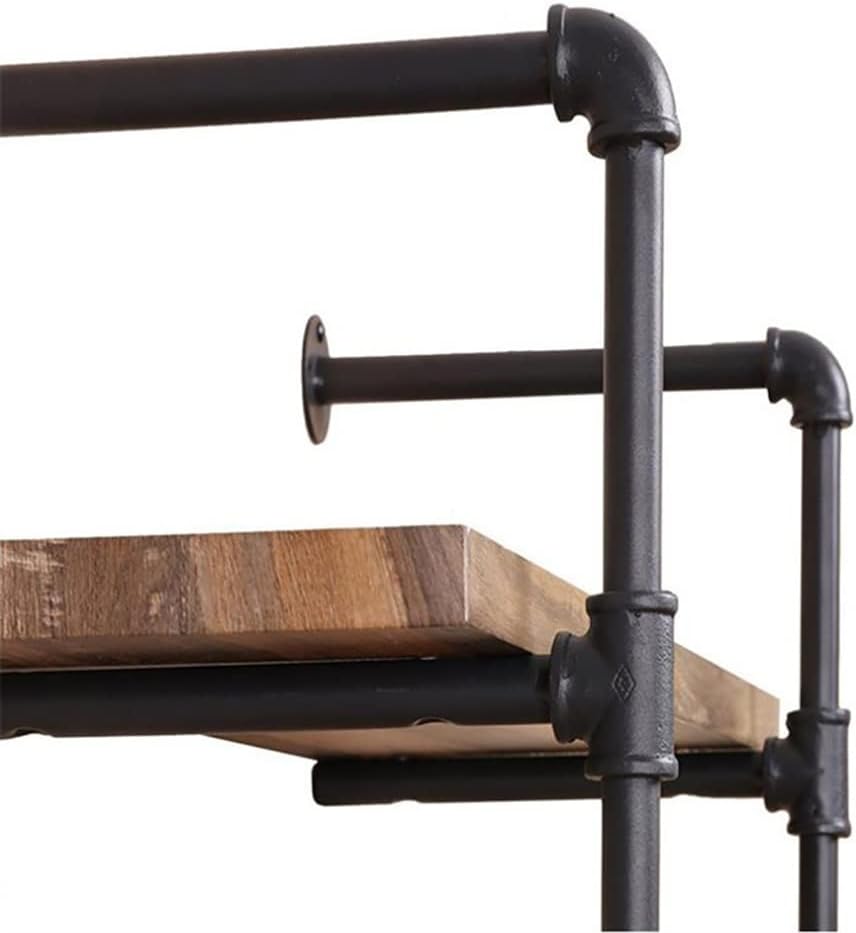 3-Tier Industrial Pipe Wall Mount Shelves, Wall Mount Bookshelf,Kitchen Spice Rack, Rustic Storage Shelves, Easy to Install,for Bathroom, Bedroom, Living Room