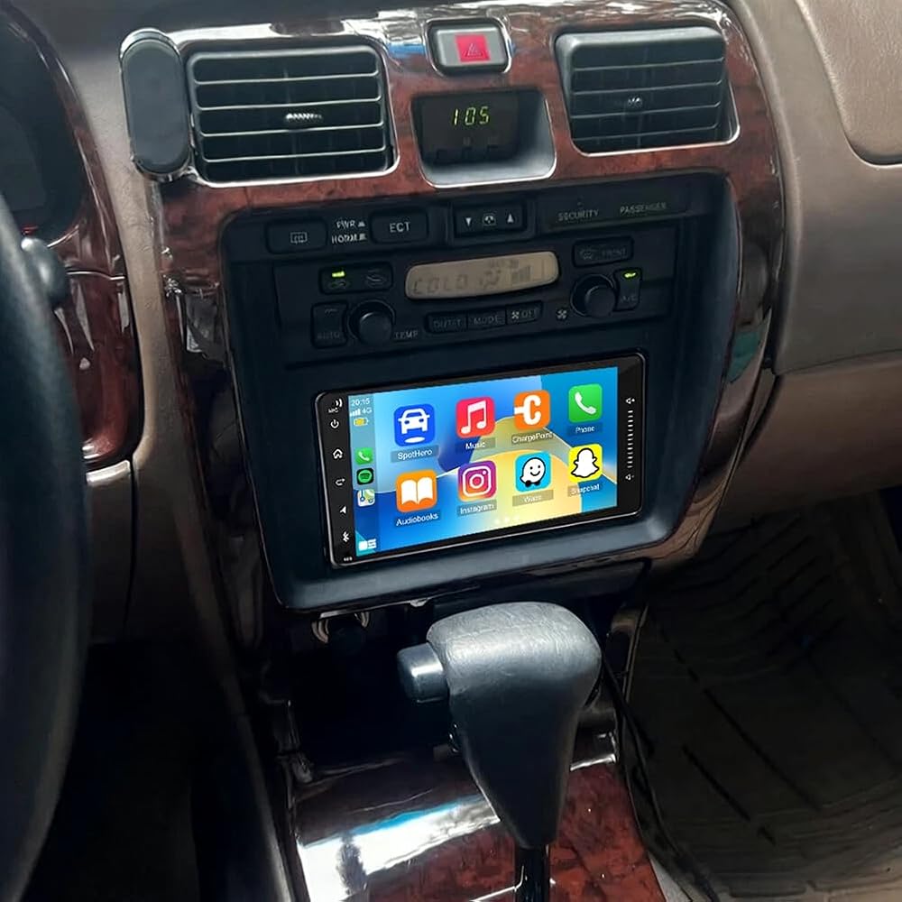 2G+64G Car Radio Upgrade for Toyota 4Runner 2001 with Wireless CarPlay and Android Auto, 7 Inch Touchscreen Android 13 Double Din Car Stereo w/Bluetooth GPS WiFi FM RDS SWC Camera