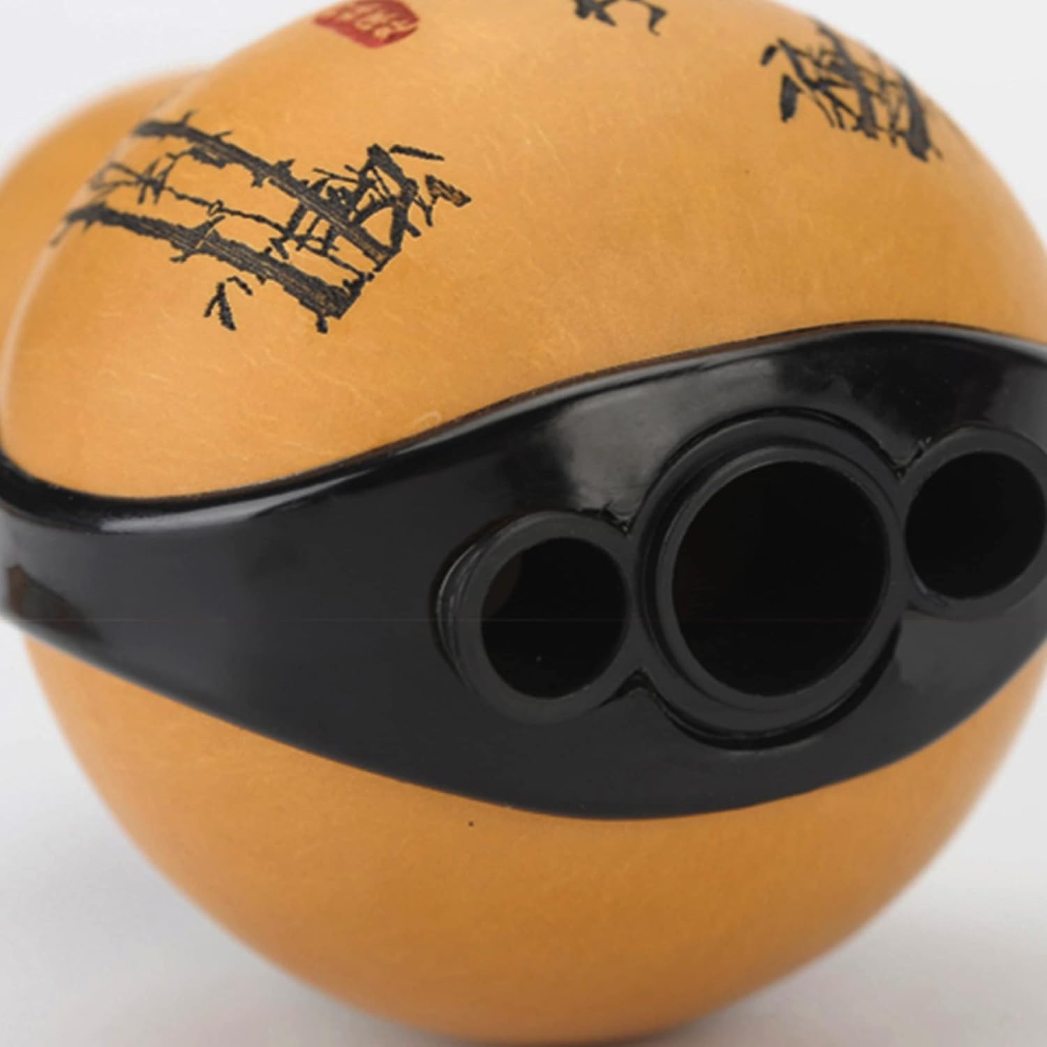 Hulusi Cucurbit Flute Anti Fall, Professional Can Be Split, Gourd Flute for Beginners，Easy to Learn Cucurbit Flute Ethnic Musical Instruments，Natural Purple Bamboo Woodwind