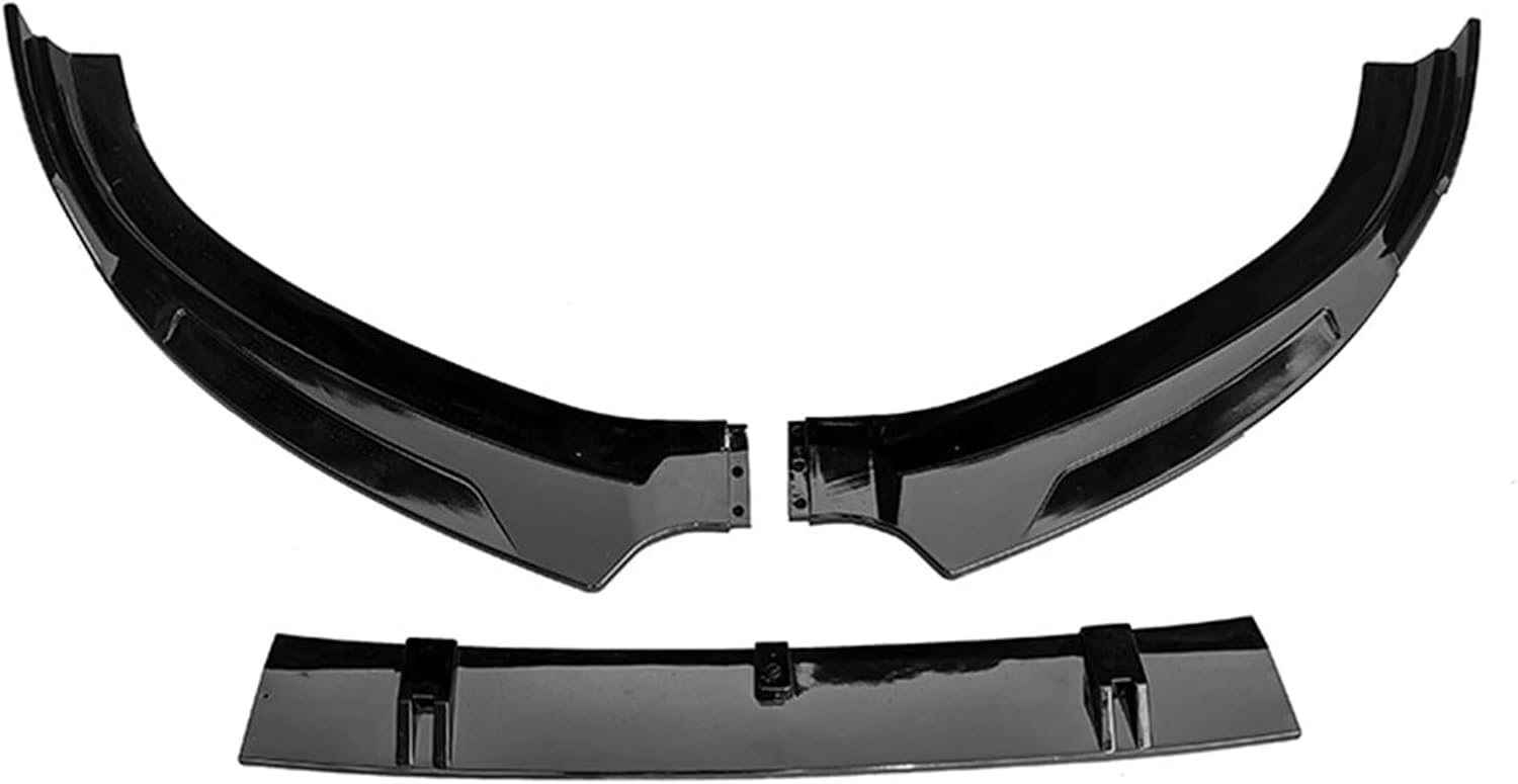 3PCS Car Front Bumper Splitter Lip Diffuser Spoiler Protector Cover Guard Deflector Lip Compatible with A3 S3 8V S-line Sedan 2014-2016(Glossy Black)