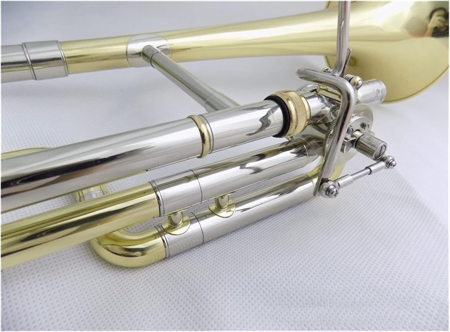 Standard Trombone EB Children Trombone with Case Mouthpiece Alto Trombones Musical Instruments Yellow Brass Trombon Lacquer Valve Trombone