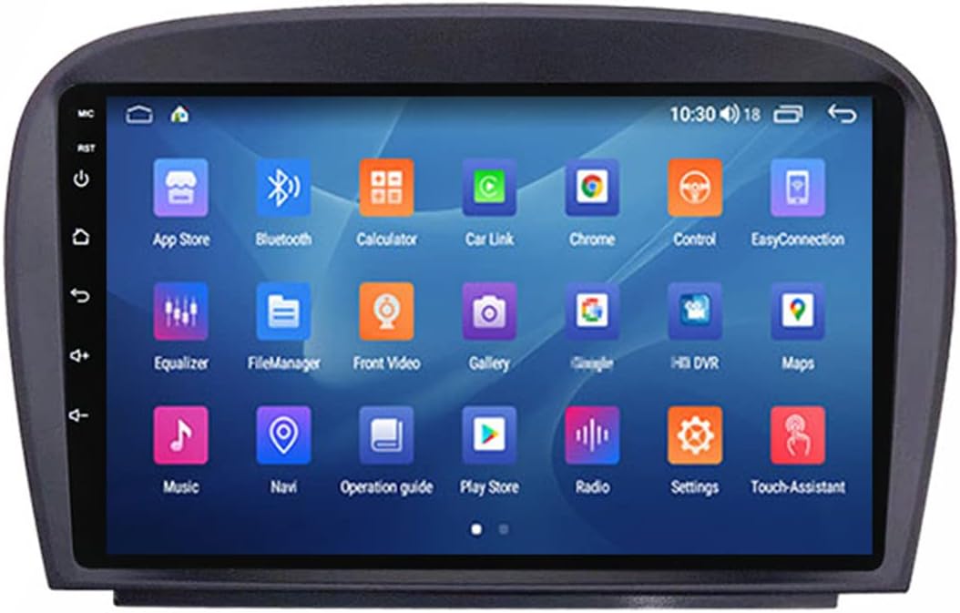 9 Inch Double Din Car Stereo Touchscreen Bluetooth Car Audio Receiver MP5 Multimedia Player for Mercedes Benz SL R230 SL350 SL500 SL55 SL600 SL65 with Backup Camera/GPS/USB