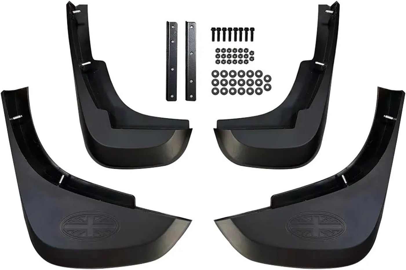 4x Compatible For Land Rover Defender 110 90 2020 2021 2022 L663 V8 Car Mudguard Fenders Mud Flaps Splash Guards Mudflaps Front Accessories(Matt black)