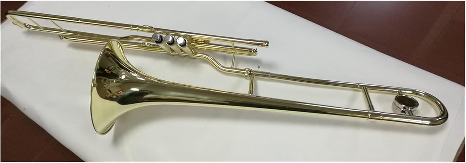 Student Trombone Gold Lacquer C Key Piston Valves Trombone Trombone Kit