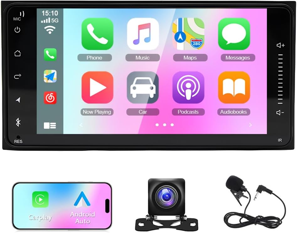 Car Stereo Radio for Toyota Tundra 2000-2006,for 4Runner 2003-2009,for Sequoia 2001-2007,Android 13 7 IPS Touch Sreen Head Unit with Wireless Carplay& Android Auto,Bluetooth,GPS,FM/RDS,Backup Camera