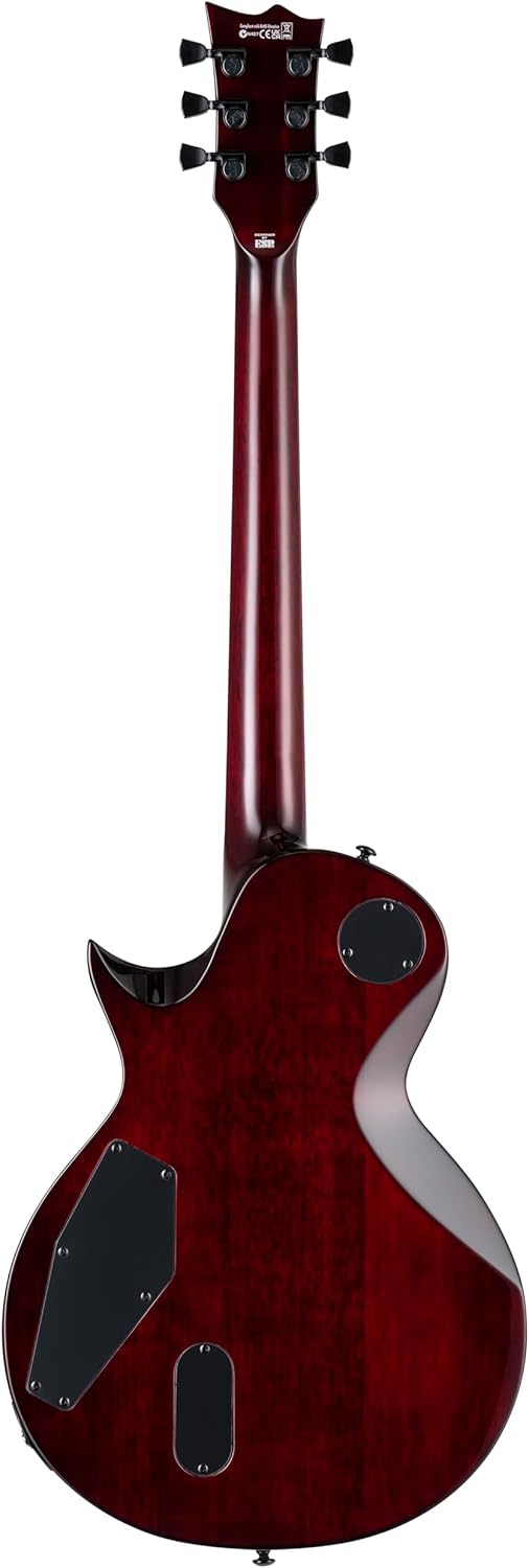 ESP LTD Deluxe EC-1000QM Electric Guitar, See-Thru Black Cherry