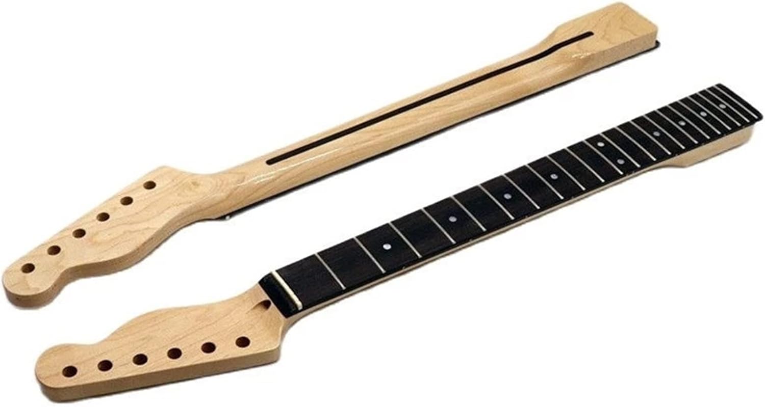 21 22 Frets Maple Electric Guitar Neck Rosewood Fretboard Wood Color Guitar Parts Accessories Electric Guitar Neck (Color : 21 frets)