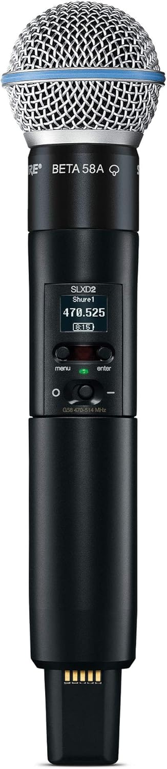 Shure SLXD124/85 Combo Wireless Handheld and Lavalier Microphone System - G58 Band