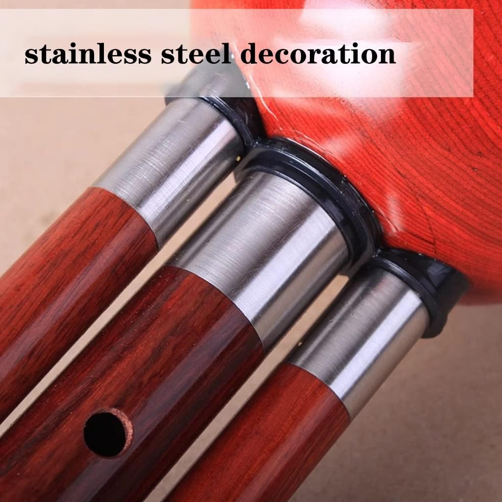 C Down B Key Hulusi Seven Hole Gourd Silk Playing Wind and Flute Instruments in The Choir Concert Hall Cucurbit Flute (Size : B-Flat)